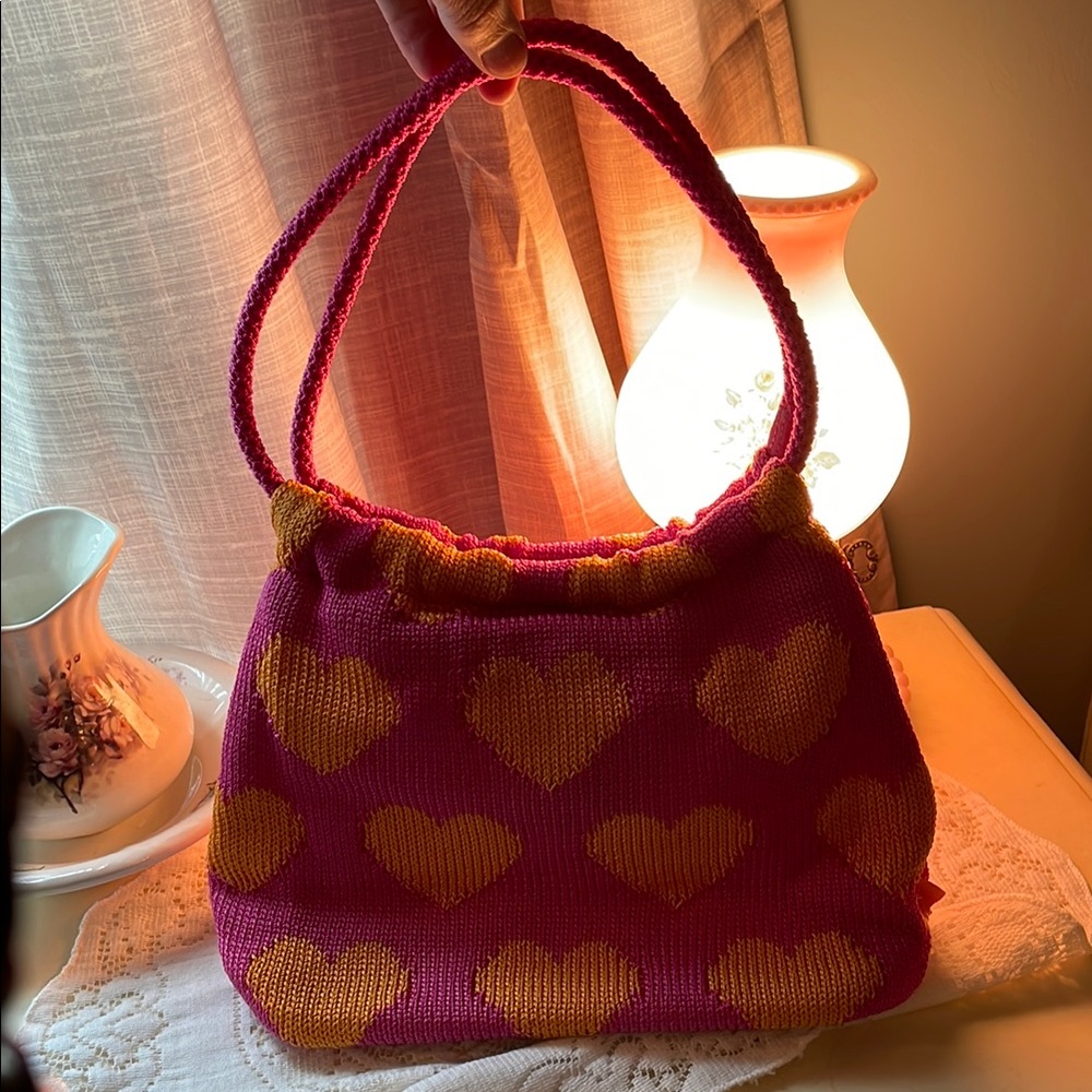The Sak Pink and Yellow Shoulder Bag with Slouchy Design